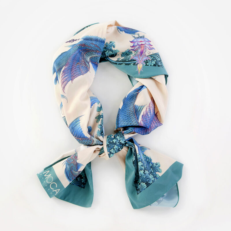 Heavenly Fish Scarf by Chalermchai Kositpipat