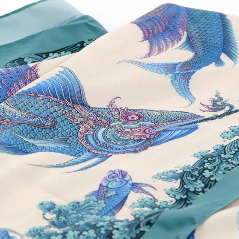 Heavenly Fish Scarf by Chalermchai Kositpipat