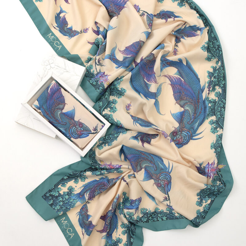 Heavenly Fish Scarf by Chalermchai Kositpipat