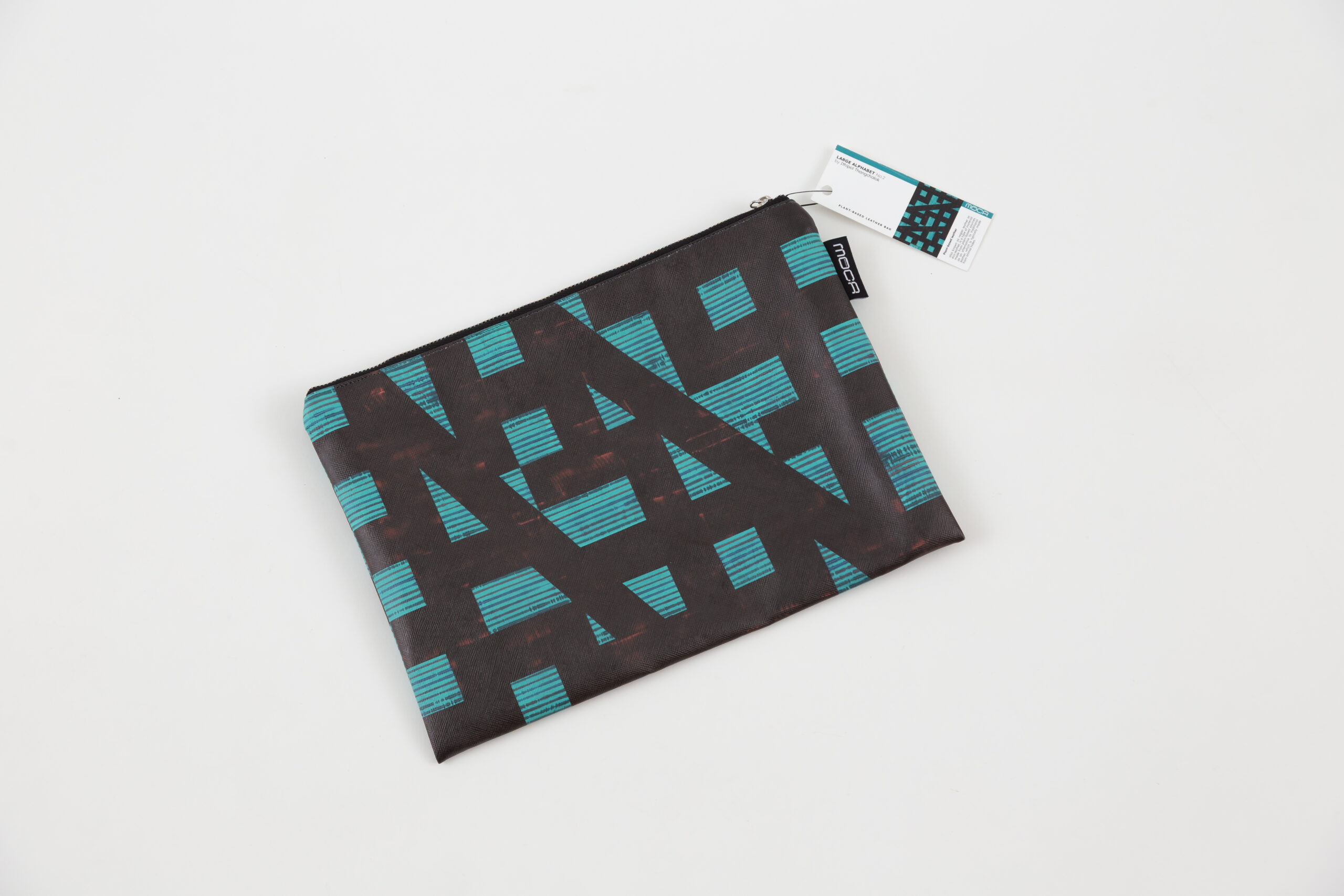 "Large Alphabet No.2" vegan clutch