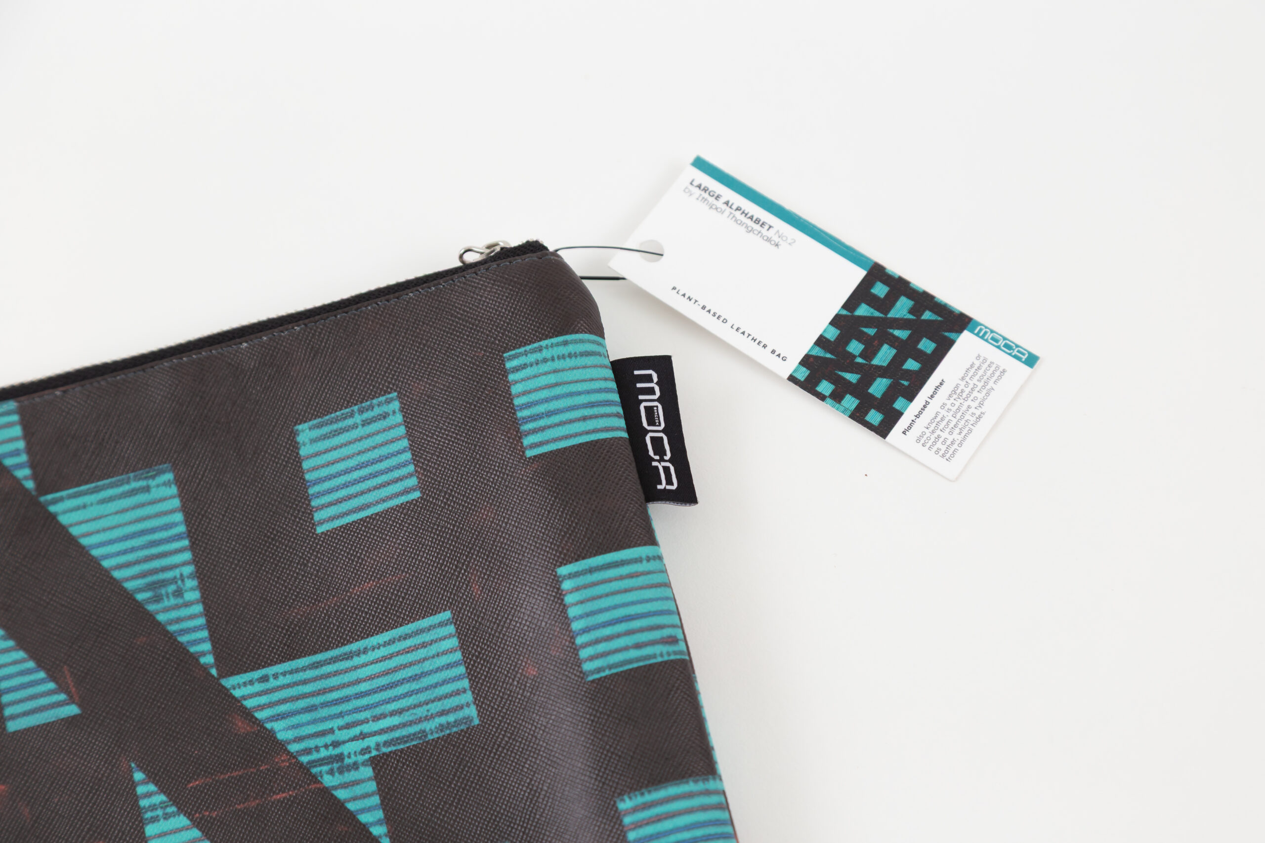 "Large Alphabet No.2" vegan clutch