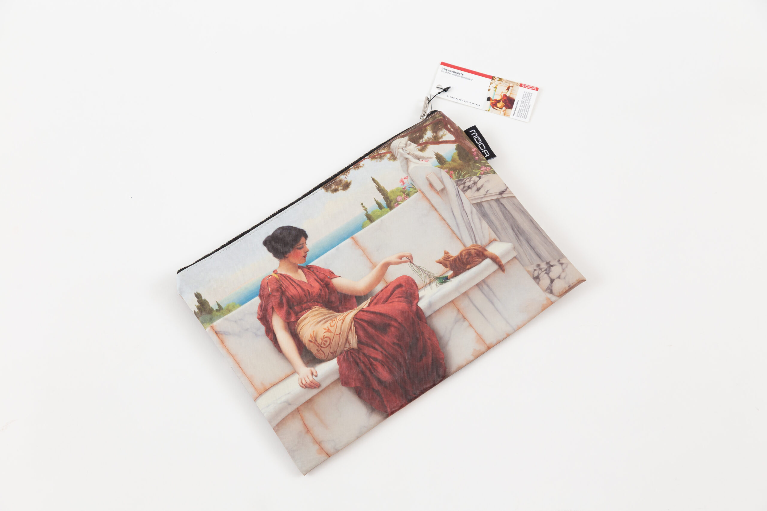 กระเป๋าหนัง vegan clutch ลาย The Favourite