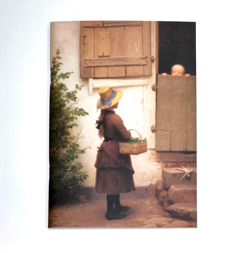 Notebook with art cover