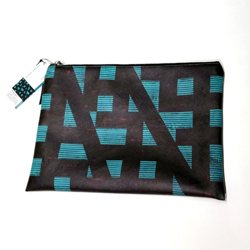 "Large Alphabet No.2 " vegan clutch