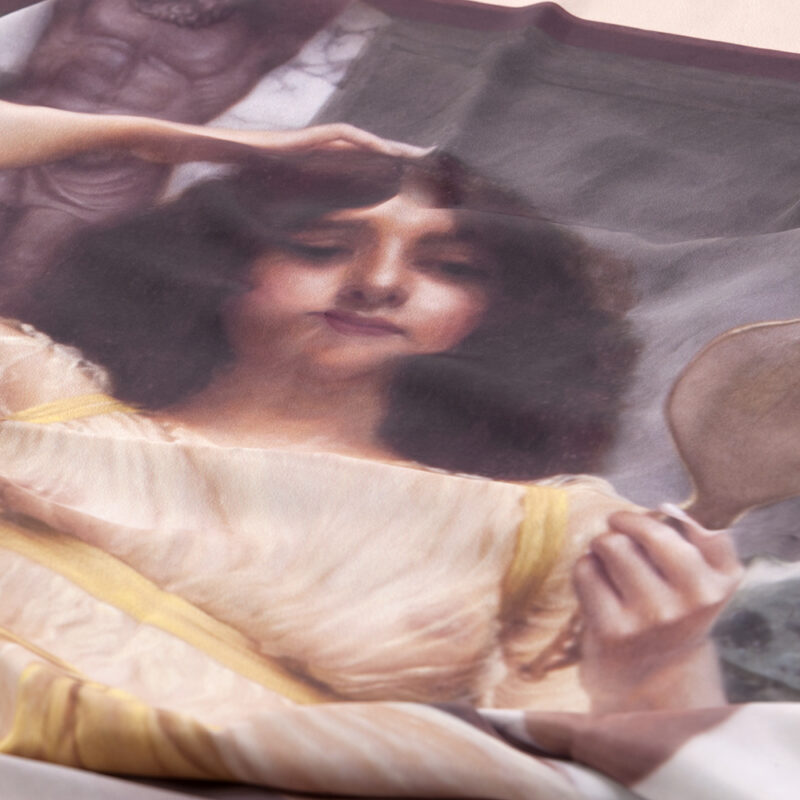 "‘The Contemplation (Mirror)’ – Art scarf